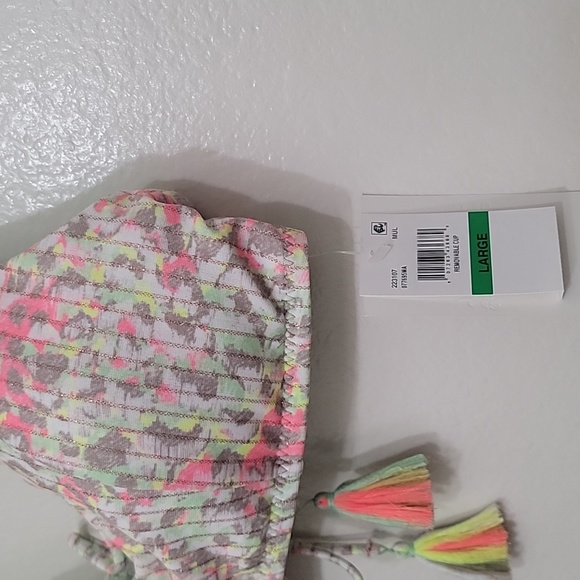 NWT Becca Swim Suit Top Neon Animal Print Size Large - Picture 4 of 8